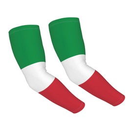 RUAYSNI Italian Flag Cooling Arm Sleeves Cover Summer Sun Protection Arm Sleeves For Women Men Outdoor Sports Ice Silk Italy Arm Sleeves For Baseball Cycling Golf Running