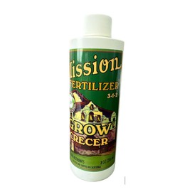 Grow 3-1-2 Organic Liquid Fertilizer, Vegitative, Fish Based, Safe, Organic, All Purpose, Nutrient, Plant Safe (8 Ounce)