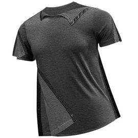 Post Shoulder Surgery Shirts Recovery Tear Away Short Sleeve Full Open Side Snap- Men's - Women's - Unisex Sizing (Large, Dark Grey)