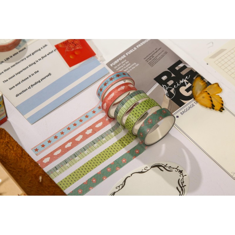 Songdao Washi Tape Thin Width 60 Rolls Set | Various