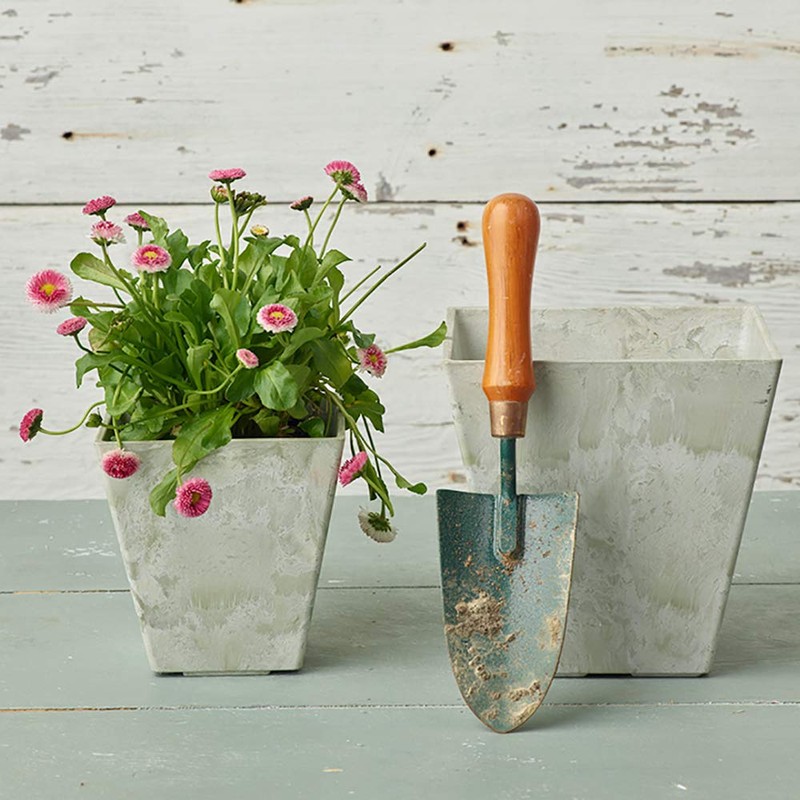 ArtStone 35066 Ella Square Planter, 6-Inch, Mint