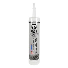 Red Devil 08260I RD PRO Industrial Grade RTV 100% Silicone Weather-Resistant Sealant, 10.1 oz. Tube, Clear, 1-Pack