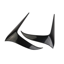 crosselec Carbon Fiber Front Bumper Cover Headlight Trim Strip Accessories for 2022-2024 Acura MDX (Carbon Fiber Pattern)