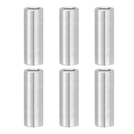 PATIKIL 6 Pcs Stainless Steel Spacers, 8mm ID x 12mm OD x 30mm Height 304 Stainless Steel Bushing Screw Standoff Unthreaded Round Spacer for 5/16" M8 Screws Bolts Nuts