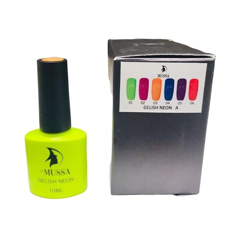 Mussa Gama Neon 12 Tonos Gel Le Mussa Colores A