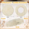Tallew 6 Pcs 3 Inch Wool Polishing Pad Hook Loop
