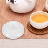2pcs Ceramic Tea Cup Lid, White Teaware Mug Cover, Replacement