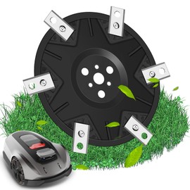 Robotic Lawnmower Tuning Blade Plate, Pack of 6 Blades Compatible with Worx Landroid M500 M700 WR167E WR141E Vision M600 Fibreglass Reinforced Blade Plate Robotic Lawnmower Accessories Garden Mower