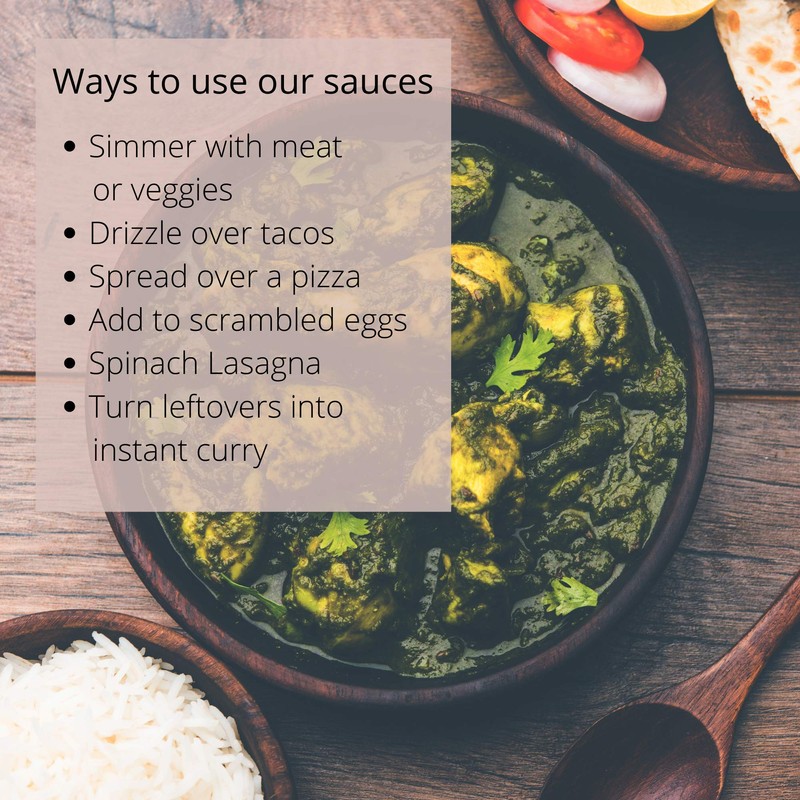 Rupen's Saag - Indian Spinach Curry Sauce, Vegan & Gluten-Free
