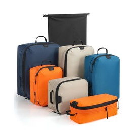Compression Packing Cubes Ultralight 7PCS Luggage Travel Organizer Bags Set