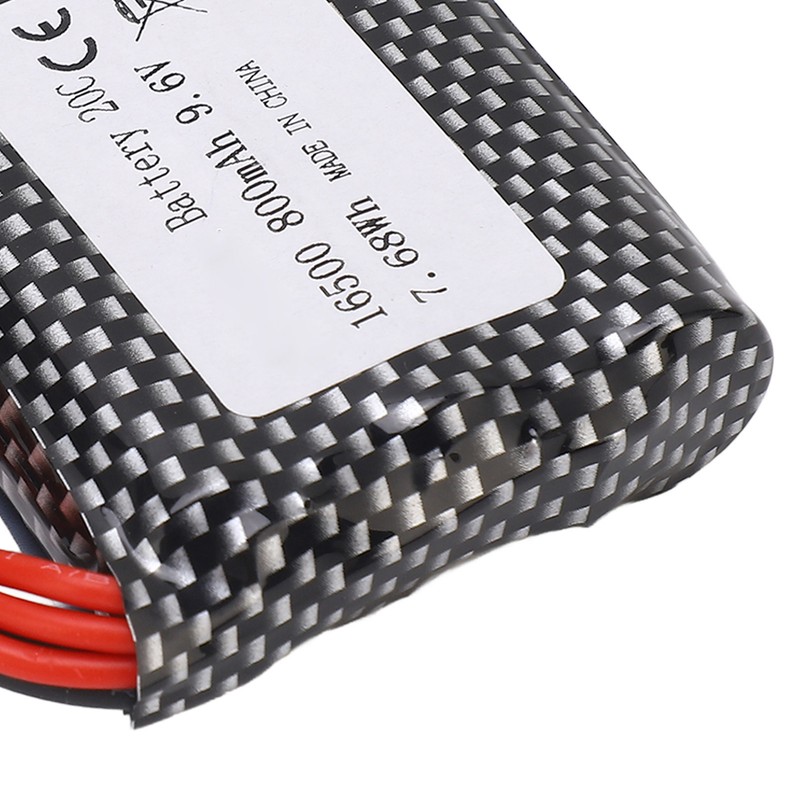 9.6V RC Car Battery 800mAh High Rate Portable Lithium Battery