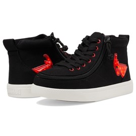 BILLY Footwear Unisex Kid's Black/Red Light Ups Billy Classic D|R High Black/Red Light Ups 1 Medium