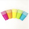 Beautiful Balloons 35 x Neon Rainbow Paper Party Cups -