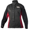 Lincoln Electric womens Jessi Combs WoShadow Welding Jacket, Black/Red, Medium