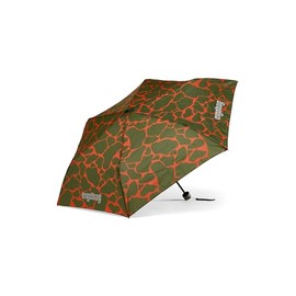 ergobag Children's Umbrella for School Bag, Ultralight and Small with Bag, Reflective Windproof, FeuerspeiBear - Orange