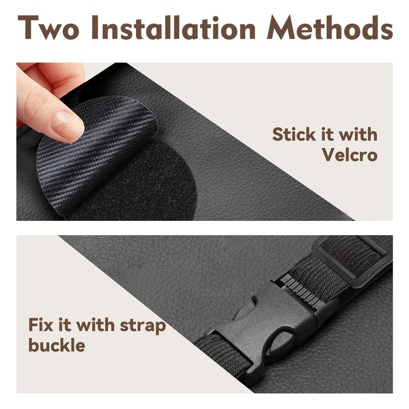 Noaman Upgraded Large Car Tissue Holder Premium PU Leather Tissues