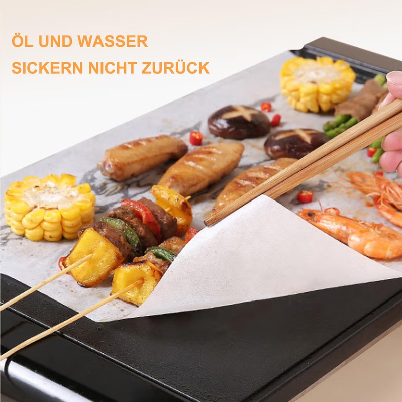 Ezydka 100pcs Greaseproof Paper Sheets 20x30 cm Baking Paper Sheets