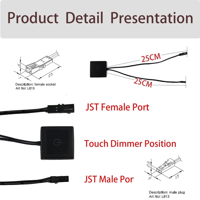 VST Dimmer Light Switch, IR Touch Dimmer Sensor Switch Door