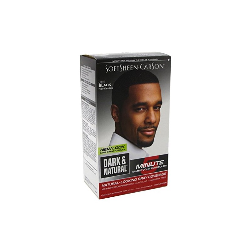Dark & Natural Color Men Jet Black (6 Pack)
