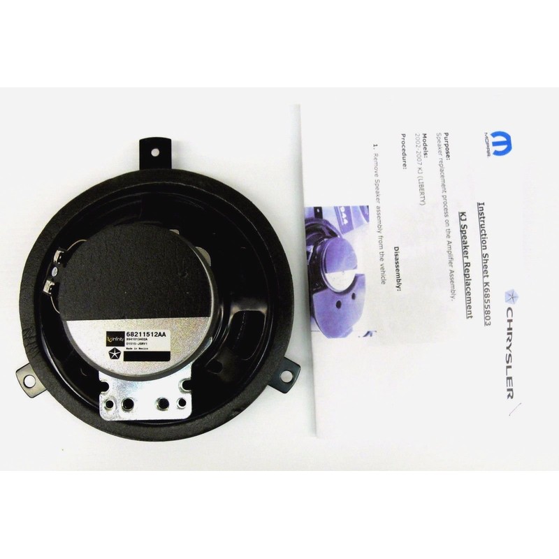 Jeep Liberty Limited KJ Infinity Sound System Speaker Front