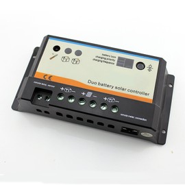 EPEVER PWM Solar Charge Controller EPIPDB-COM Series 20A 12V / 24V Auto Work Dual Battery Solar Panel Charging System