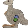 Kangaroo Patch Embroidered Applique Iron On Sew On Emblem