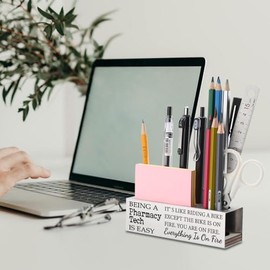 FOKCBOCM - Regalos divertidos de farmacia para mujeres, regalos de agradecimiento para tecnología de farmacia, divertido soporte para lápices de farma