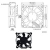 PENGLIN Brushless Cooling Fan 1PCS Silent 2 Pin 8CM Fan