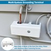 GB5-1 4-1/2 Inch Intersystem Bonding Bridge with White Plastic Cover