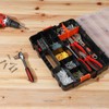 AIRTOON Tool Box Organizer Interlocking Black Small Parts Organizer for