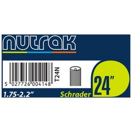 Nutrak 24 x 1.75-2.125 inch Schrader inner tube