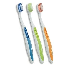 GUM 12-PACK Sunstar Butler GUM Dome Trim Toothbrush 457, Soft Compact Head