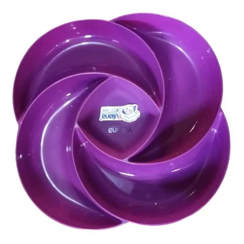 Yuliana Juego De 12 Platos Botaneros De 30cm Con 5