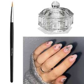 Glamified | Tint Lash Brush + Dappen Mixing Dish | Eyelash Eyebrow Tinting Tint