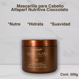 Alfaparf Milano Mascarilla Para Cabello Alfaparf Nutritiva Cioccolato 500 Gr