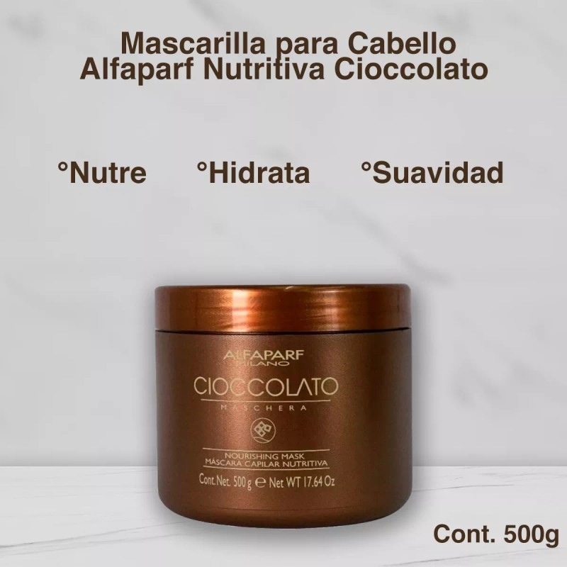Alfaparf Milano Mascarilla Para Cabello Alfaparf Nutritiva Cioccolato 500 Gr
