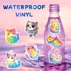 SigyoJeom 200PCS Starry Sky Cat Stickers, Holographic Stickers for Kids