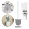 Veraly Cepillo Limpieza Inodoro Flexible Silicona Inodoro Wc Baño F