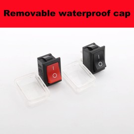 VISSQH 30pcs ON/Off Toggle Switch, Mini Boat Rocker Switch Automotive Switch AC 6A / 250V, 10A / 125V, Mini Electronic On Off Switch