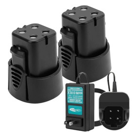 CREABEST 2Packs 3500mAh Ni-MH 4.8 Volt MiniMite Battery Compatible with Dremel 755-01 7300-N/8 MiniMite, 7300-PT Pet Nail Include One Charger