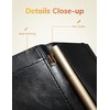 Yarnic Checkbook Cover for Personal Checkbook, Checkbook Holder with Pen