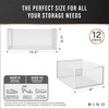 BINO 12-Pack Plastic Stackable Shoe Box Set - Clear |