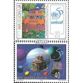 makedonien 91-92 (complete.issue.) unmounted mint/never hinged ** MNH 1996 50 years UNESCO/UNICEF (Stamps for collectors)