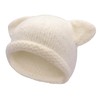 ZLYC Women Crochet Hat Knit Cat Ear Slouchy Beanie Cute