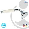 Tecuro Nostalgic Hand Shower 1 Jet Type Chrome Metal Design