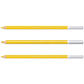 STABILO Chalk-Pastel Pencil CarbOthello - Pack of 3 - Orange Yellow (210)