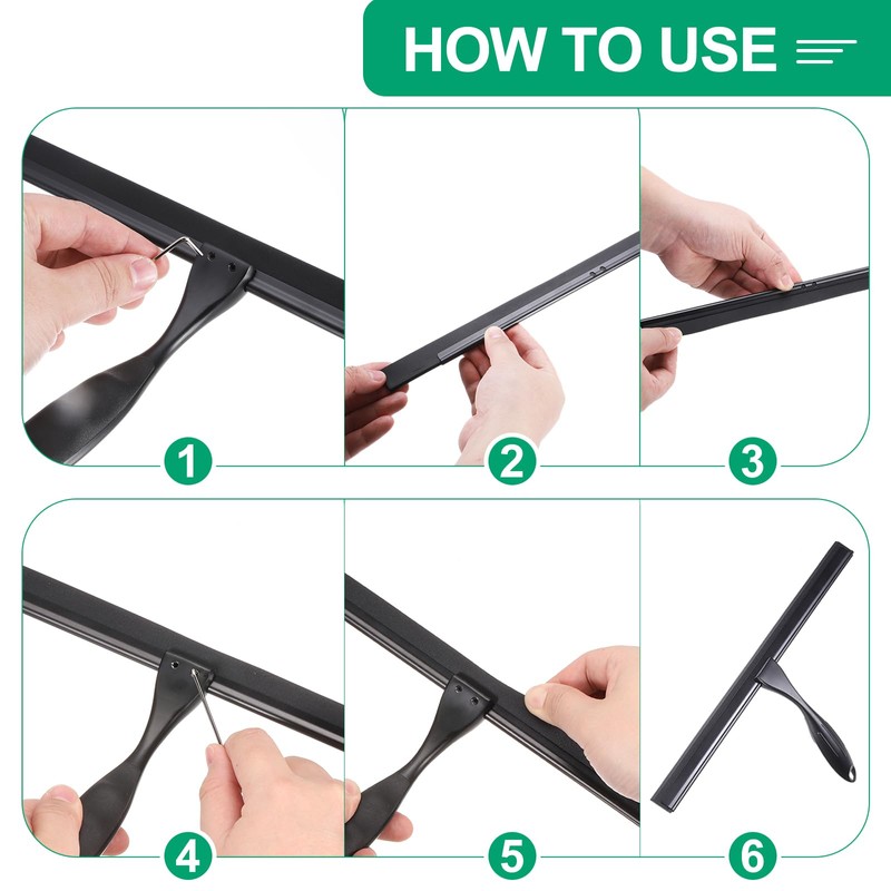 sourcing map 2Pcs 10 Inch Window Glass Shower Doors Replacement,