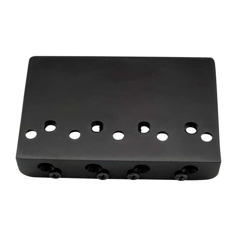 Musiclily Pro 19mm 4-String Bass Hardtail Bridge with Brass Saddles