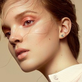 Hummingbird Earrings Abalone Shell 925 Sterling Silver Hummin Bird Stud Earrings Hummingbird Jewelry Gifts for Women Girls Mother Hummingbirds Lovers (Stud Style)