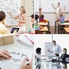 HRLORK 10pcs Mini Whiteboard Pens 9 Colours Magnetic Erasable Markers